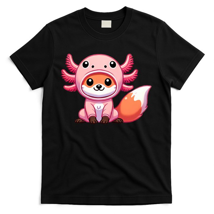 Kawaii Fox Axolotl Costume T-Shirt