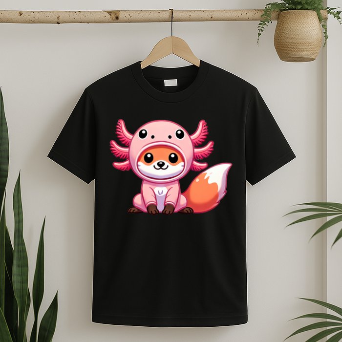 Kawaii Fox Axolotl Costume T-Shirt