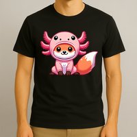 Kawaii Fox Axolotl Costume T-Shirt