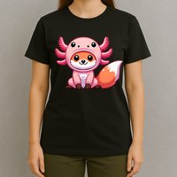 Kawaii Fox Axolotl Costume T-Shirt