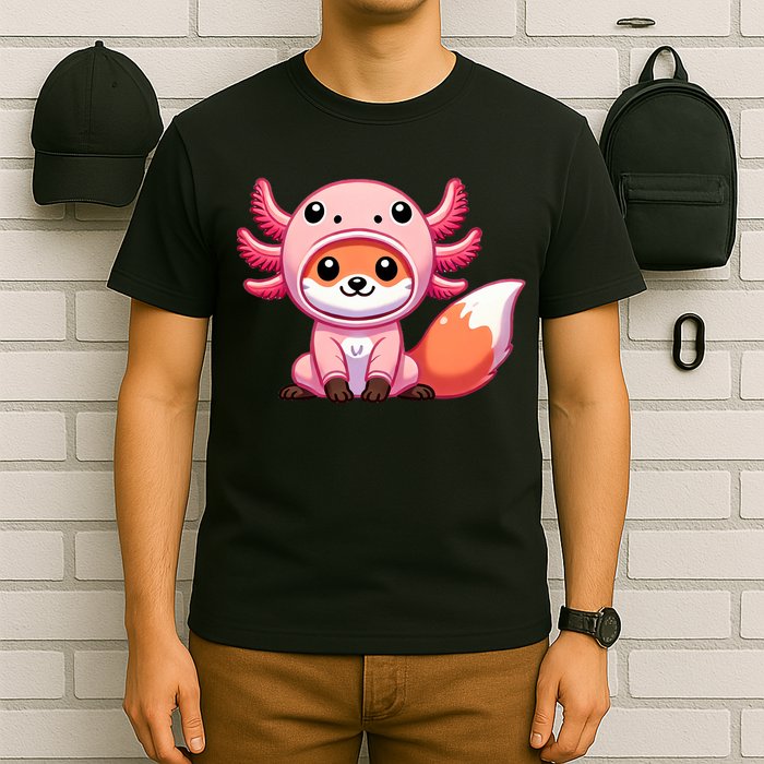 Kawaii Fox Axolotl Costume T-Shirt