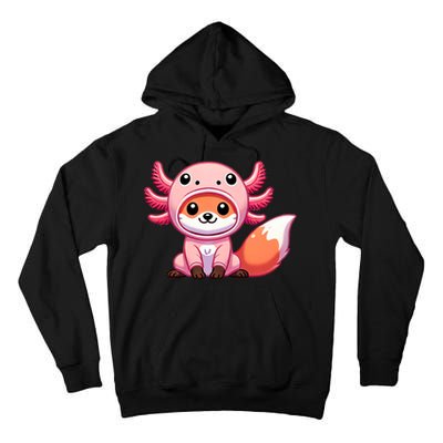 Kawaii Fox Axolotl Costume Tall Hoodie
