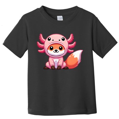 Kawaii Fox Axolotl Costume Toddler T-Shirt