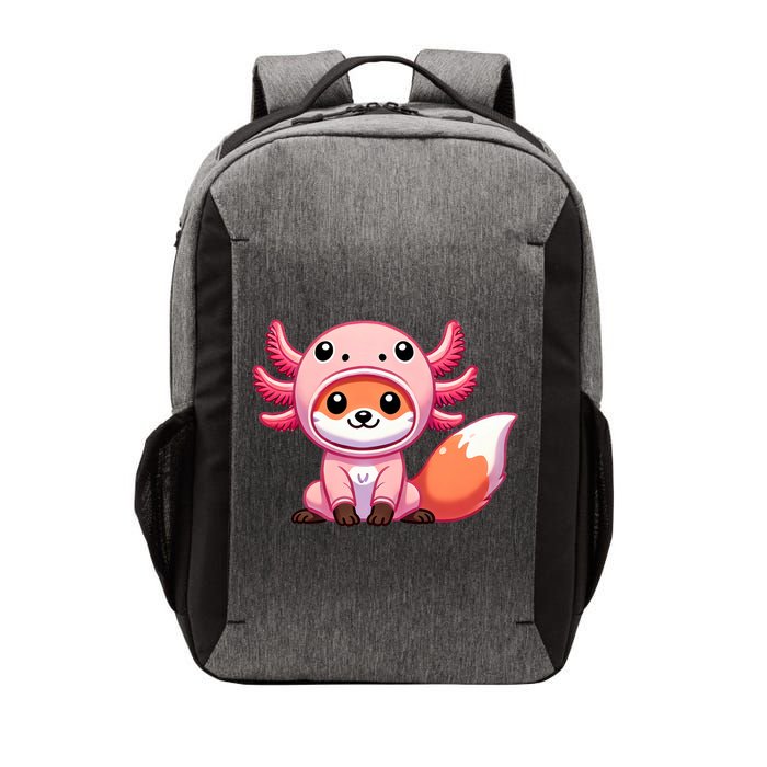 Kawaii Fox Axolotl Costume Vector Backpack