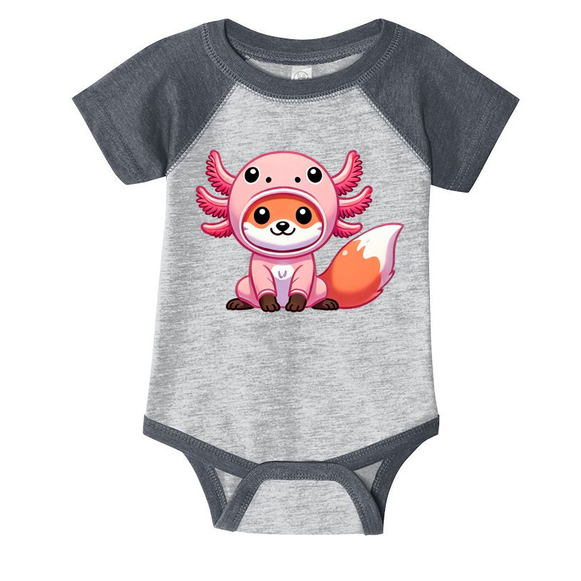 Kawaii Fox Axolotl Costume Infant Baby Jersey Bodysuit