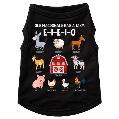 Kids Farm Animals Old MacDonald Had A Farm E I E I O Doggie Tank