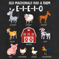 Kids Farm Animals Old MacDonald Had A Farm E I E I O Adult Drive Performance Visor