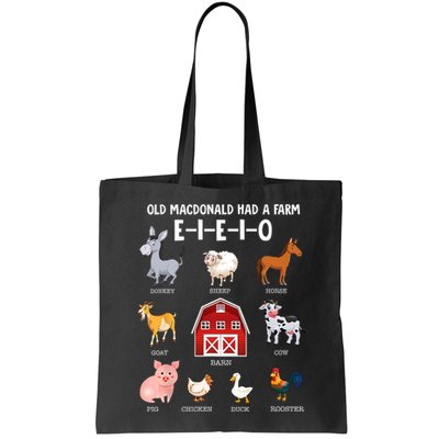 Kids Farm Animals Old MacDonald Had A Farm E I E I O Bag