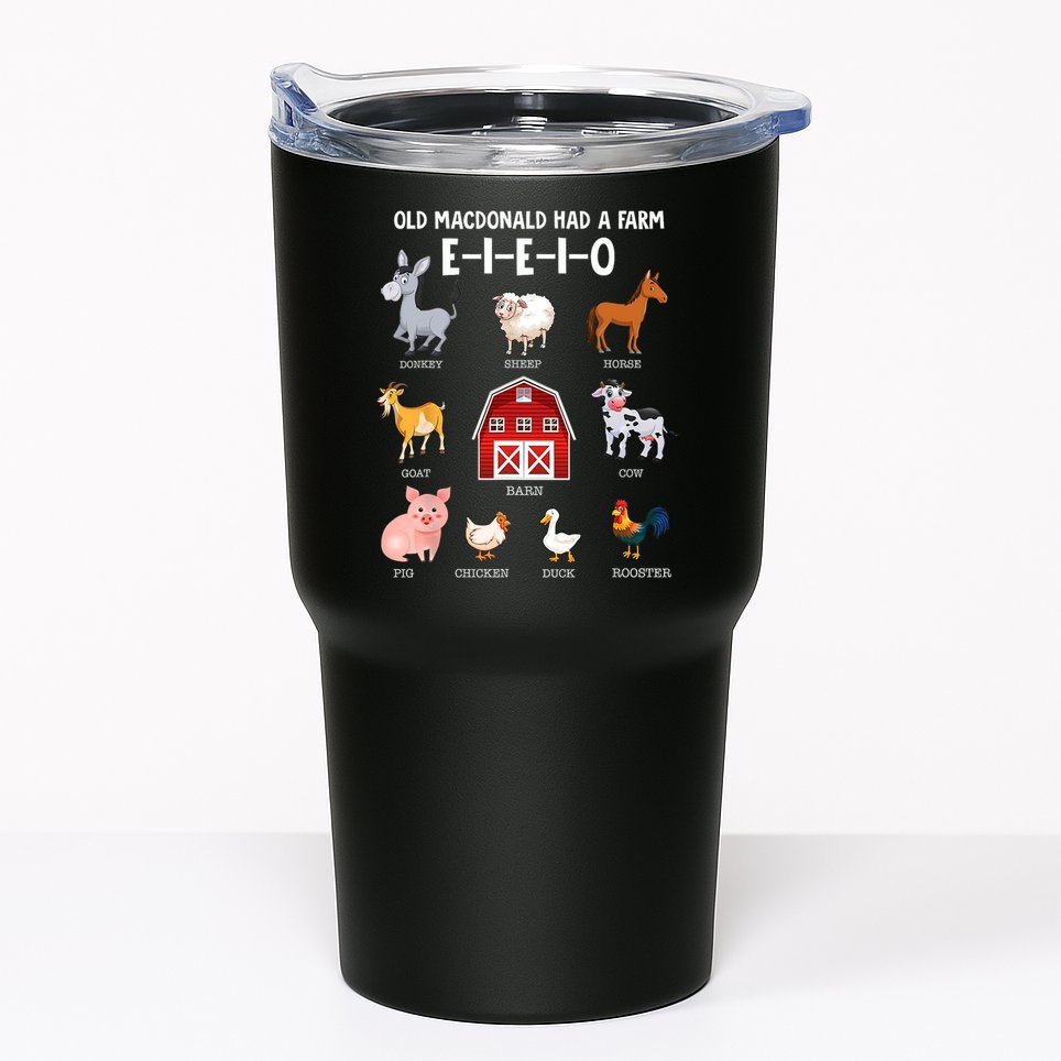 Kids Farm Animals Old MacDonald Had A Farm E I E I O Tumbler
