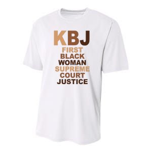 KBJ First Black Woman Supreme Court Justice Youth Performance Sprint T-Shirt