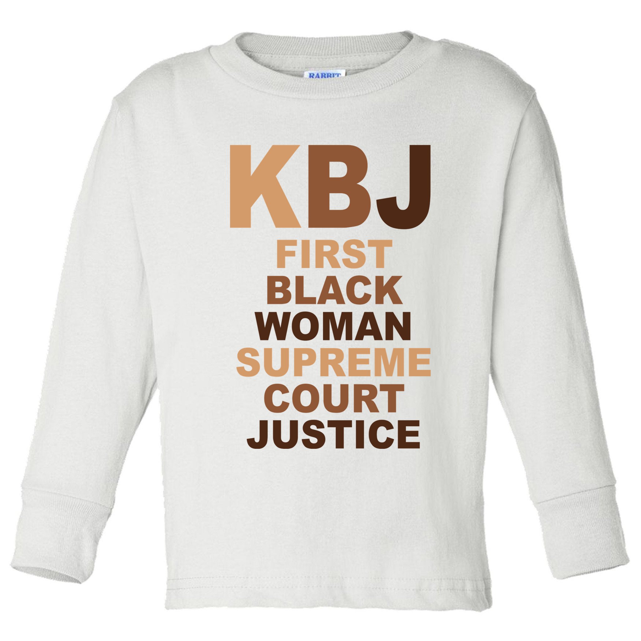 KBJ First Black Woman Supreme Court Justice Toddler Long Sleeve Shirt