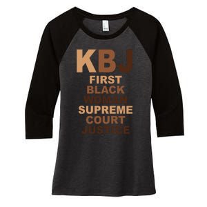 KBJ First Black Woman Supreme Court Justice Women's Tri-Blend 3/4-Sleeve Raglan Shirt