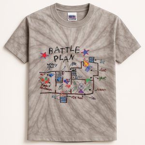 Kids Funny Battle Plan Christmas Home Hand Dawn Alone Xmas Kids Tie-Dye T-Shirt