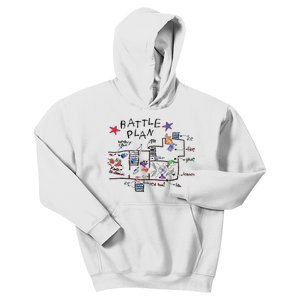 Kids Funny Battle Plan Christmas Home Hand Dawn Alone Xmas Kids Hoodie