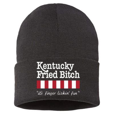 Kentucky Fried Bitch Its Finger Lickin Fun Sustainable Knit Beanie