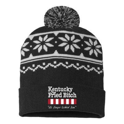 Kentucky Fried Bitch Its Finger Lickin Fun USA-Made Snowflake Beanie