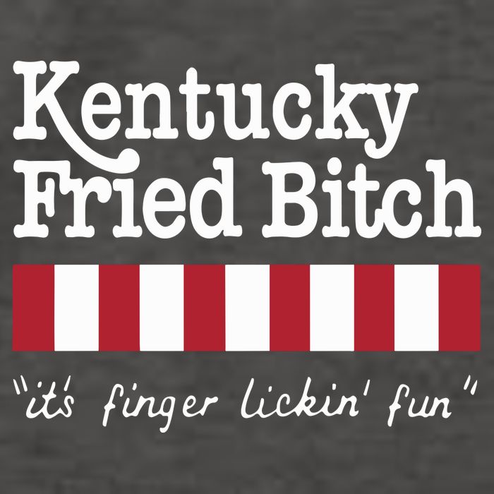 Kentucky Fried Bitch Its Finger Lickin Fun Vector Backpack