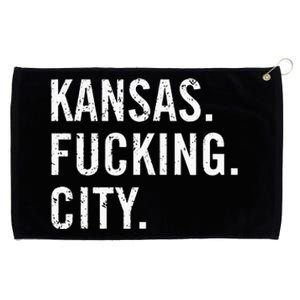 Kansas Fucking City Funny Kansas City Pride Gift Idea Grommeted Golf Towel