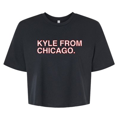 Kyle From Chicago For Men Women Bella+Canvas Jersey Crop Tee