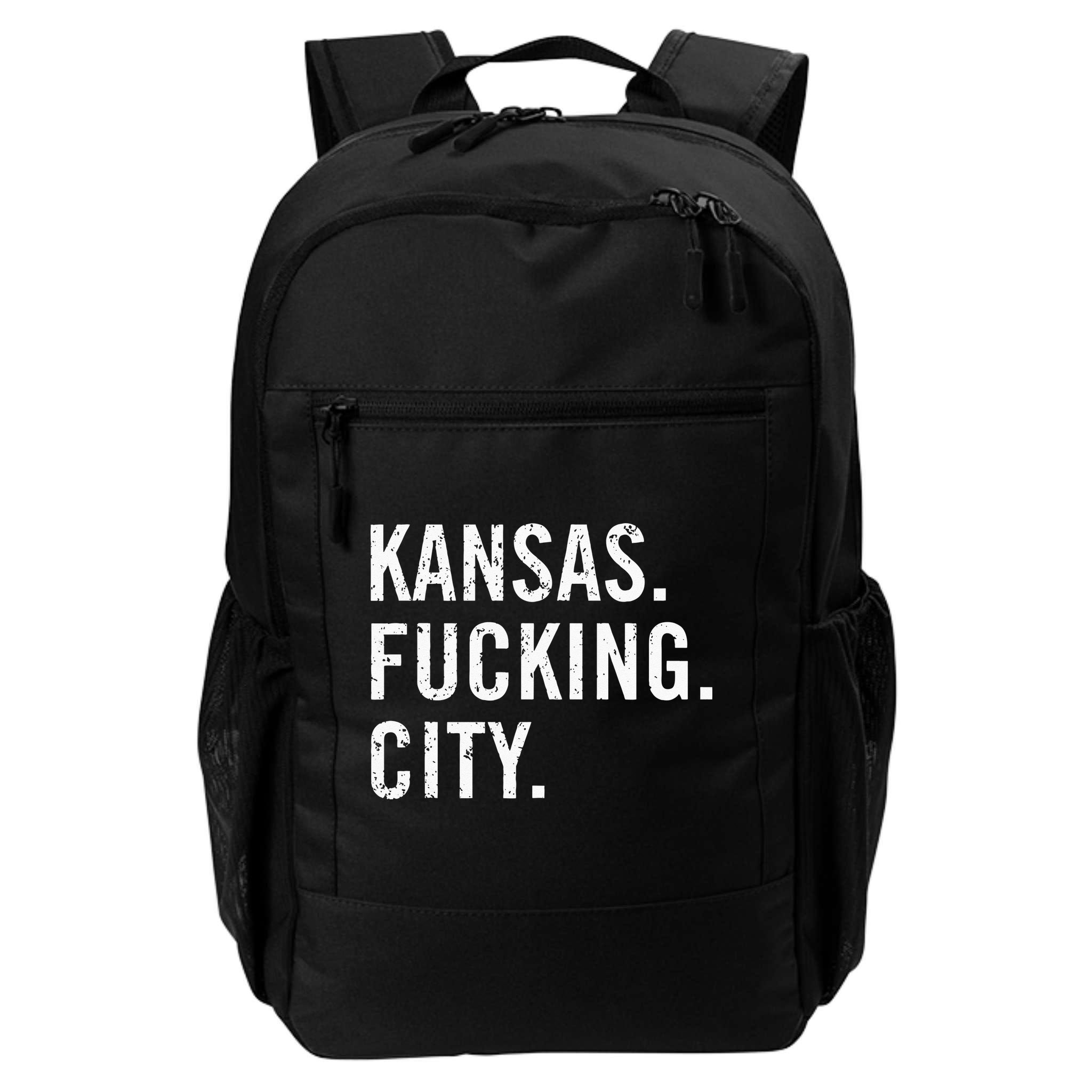 Kansas Fucking City Funny Kansas City Pride Gift Idea Backpack