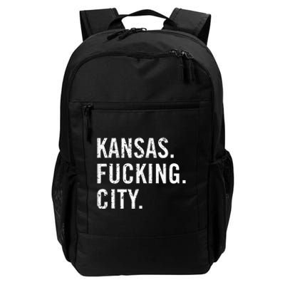 Kansas Fucking City Funny Kansas City Pride Gift Idea Daily Commute Backpack