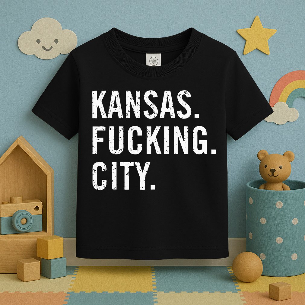 Kansas Fucking City Funny Kansas City Pride Gift Idea Toddler T-Shirt
