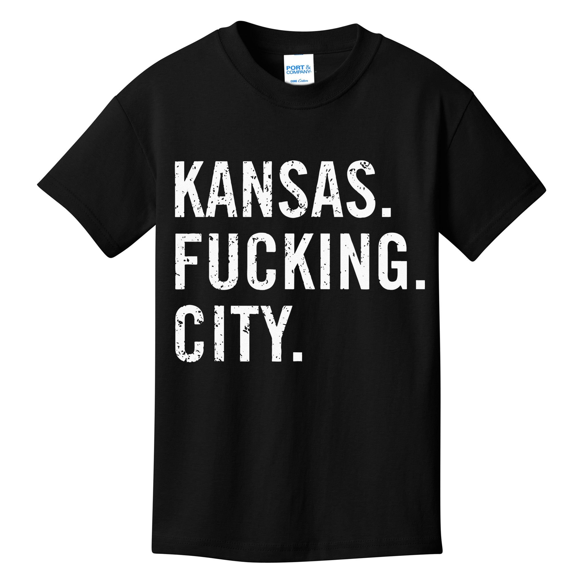 Kansas Fucking City Funny Kansas City Pride Gift Idea Kids T-Shirt