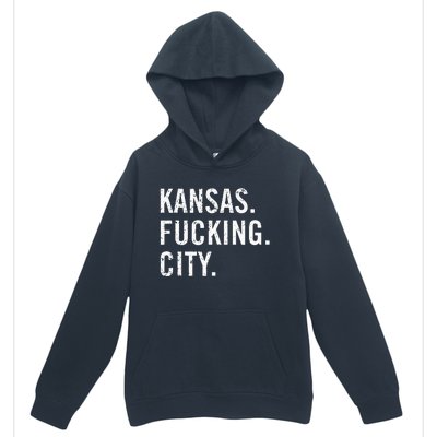 Kansas Fucking City Funny Kansas City Pride Gift Idea Urban Pullover Hoodie