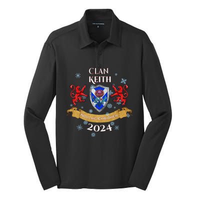 Keith Family Christmas 2024 Scottish Clan Long Sleeve Silk Touch Performance Long Sleeve Polo