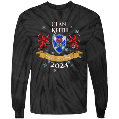 Keith Family Christmas 2024 Scottish Clan Long Sleeve Tie-Dye Long Sleeve Shirt