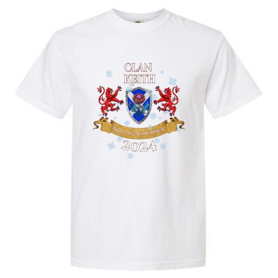 Keith Family Christmas 2024 Scottish Clan Long Sleeve Garment-Dyed Heavyweight T-Shirt