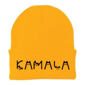 Kamala Funny Cat Ladies And Cat Guy Knit Cap Winter Beanie