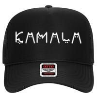 Kamala Funny Cat Ladies And Cat Guy High Crown Mesh Back Trucker Hat