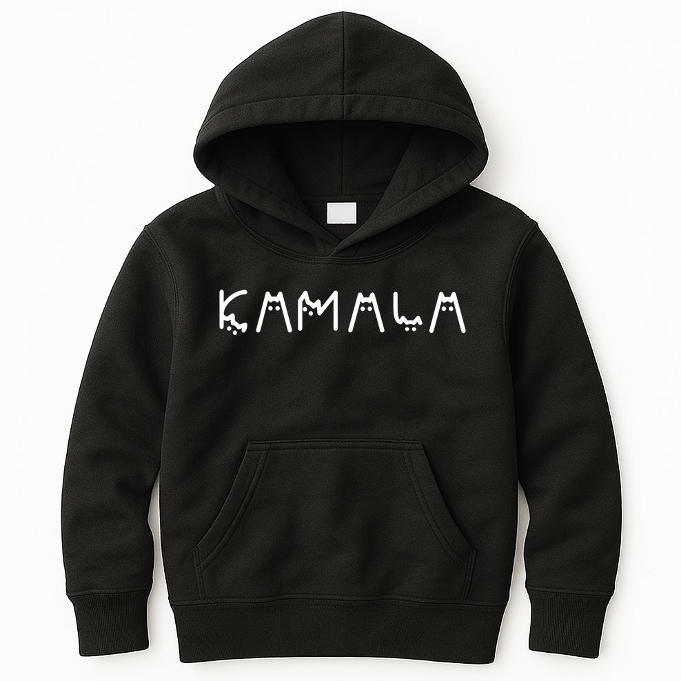 Kamala Funny Cat Ladies And Cat Guy Kids Hoodie