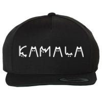 Kamala Funny Cat Ladies And Cat Guy Wool Snapback Cap