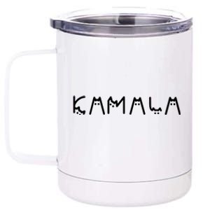 Kamala Funny Cat Ladies And Cat Guy 12 oz Stainless Steel Tumbler Cup