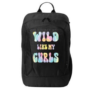 Kids Funny Curly Hair Wild Like My Curls Girl Boy Tie Dye City Backpack