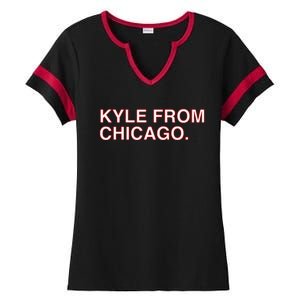 Kyle From Chicago Ladies Halftime Notch Neck Tee