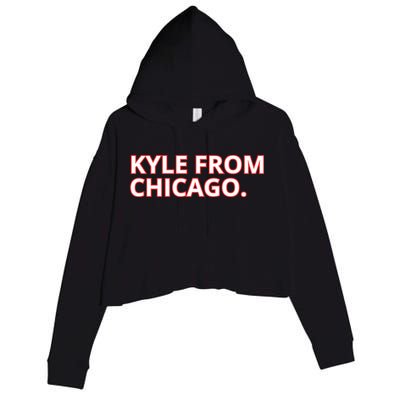 Kyle From Chicago Crop Fleece Hoodie