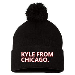 Kyle From Chicago Pom Pom 12in Knit Beanie