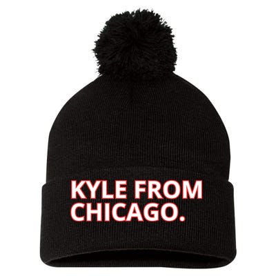 Kyle From Chicago Pom Pom 12in Knit Beanie