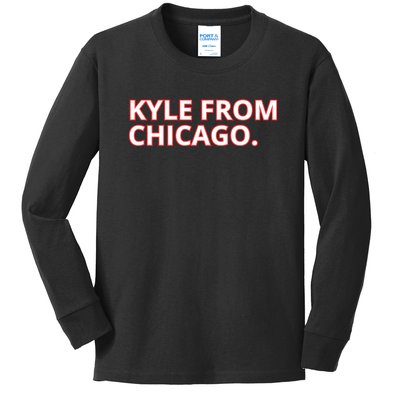 Kyle From Chicago Kids Long Sleeve Shirt