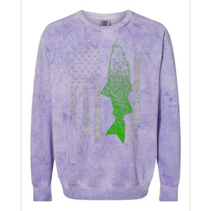 Kokanee Flag Cool Kokanee Fishing Colorblast Crewneck Sweatshirt