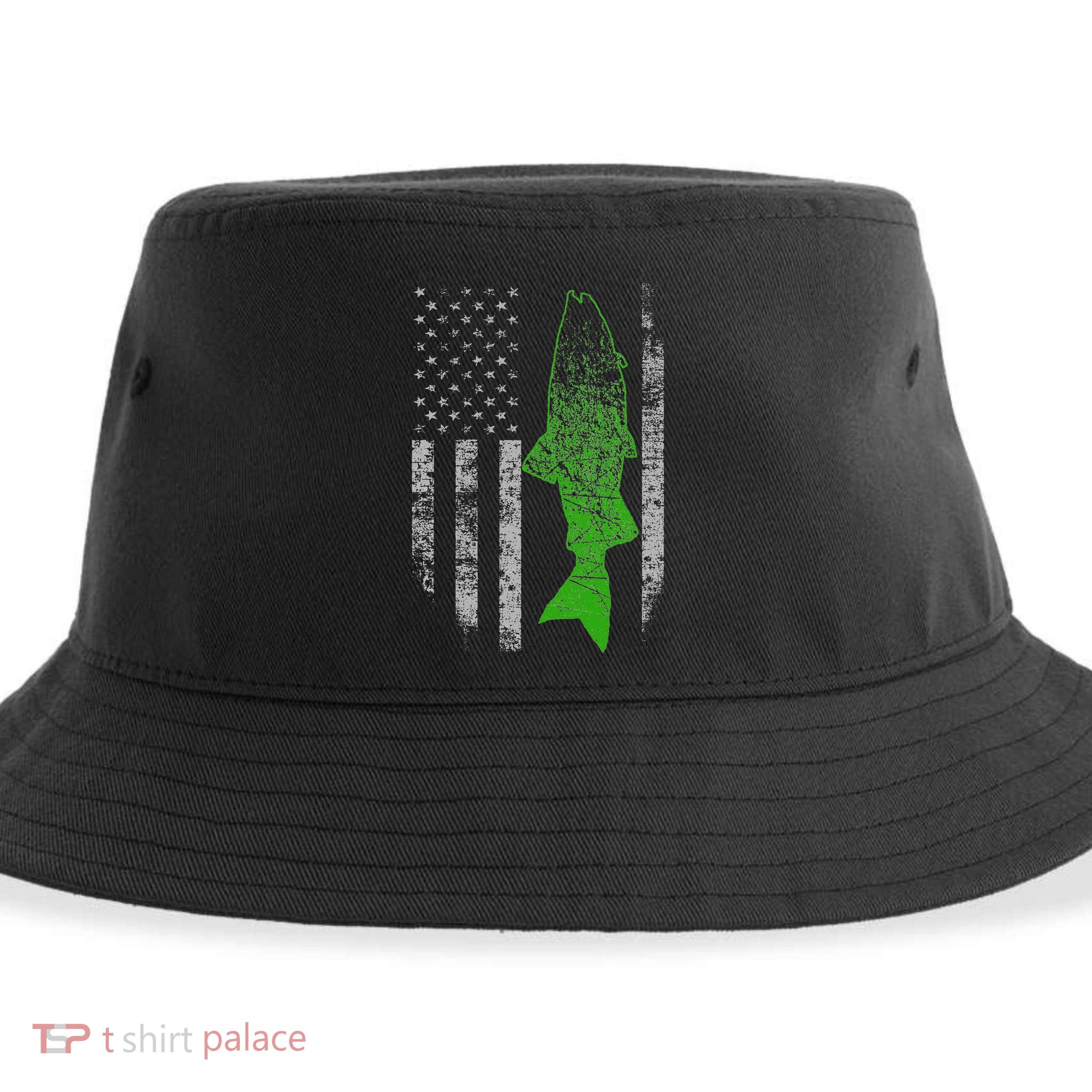 Kokanee Flag Cool Kokanee Fishing Sustainable Bucket Hat