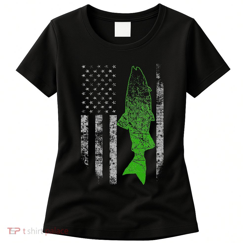 Kokanee Flag Cool Kokanee Fishing Womens T-Shirt