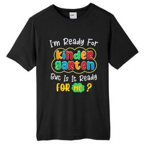 Kids First Day Of Kindergarten Funny Back To School Boy Girl Tall Fusion ChromaSoft Performance T-Shirt