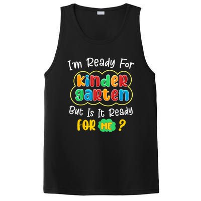 Kids First Day Of Kindergarten Funny Back To School Boy Girl PosiCharge Competitor Tank