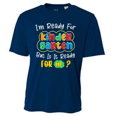 Kids First Day Of Kindergarten Funny Back To School Boy Girl Cooling Performance Crew T-Shirt