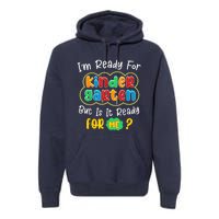 Kids First Day Of Kindergarten Funny Back To School Boy Girl Premium Hoodie