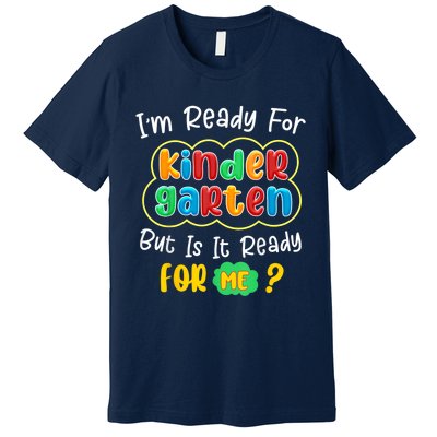 Kids First Day Of Kindergarten Funny Back To School Boy Girl Premium T-Shirt